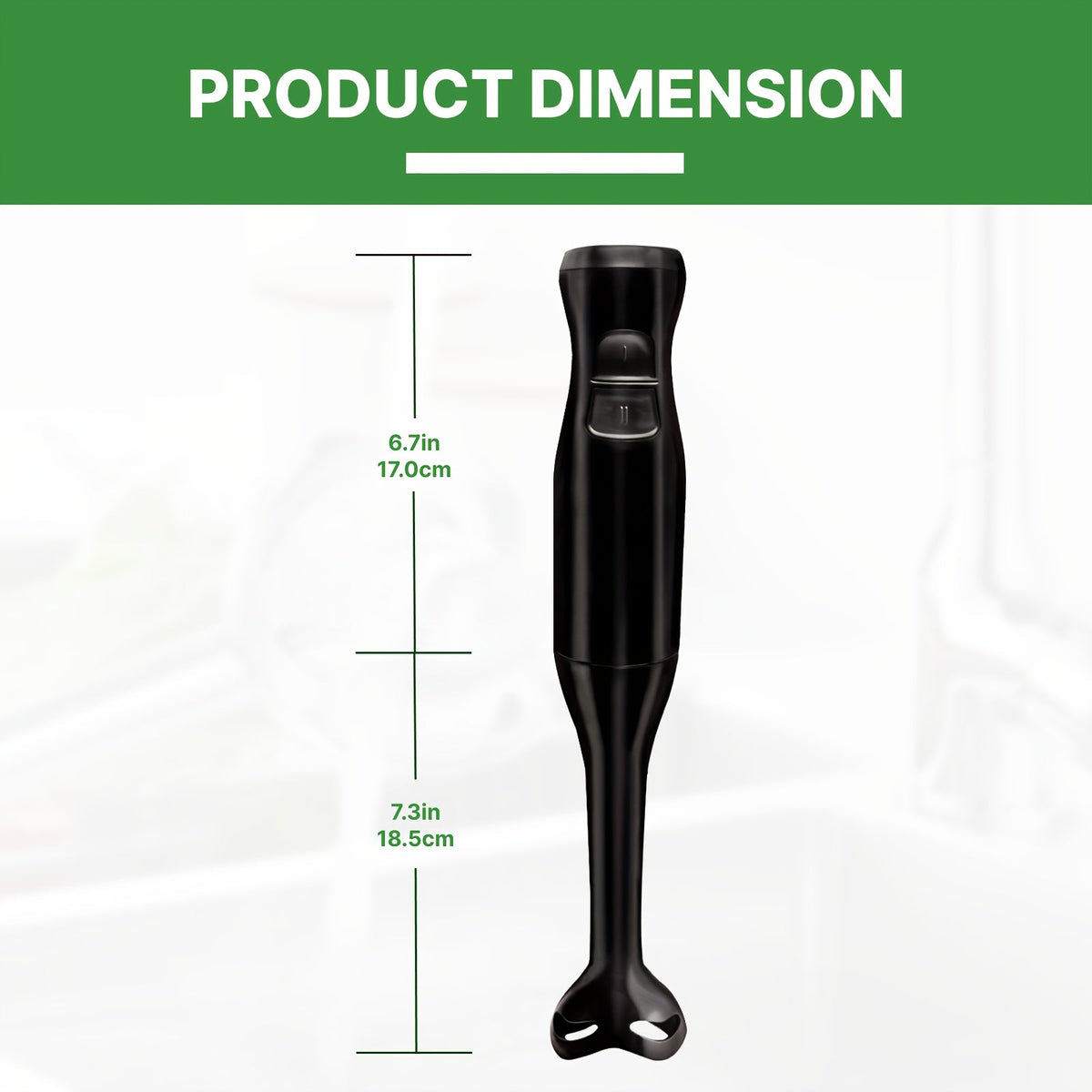 WANVOAPLS 2-Speed Handheld Immersion Blender