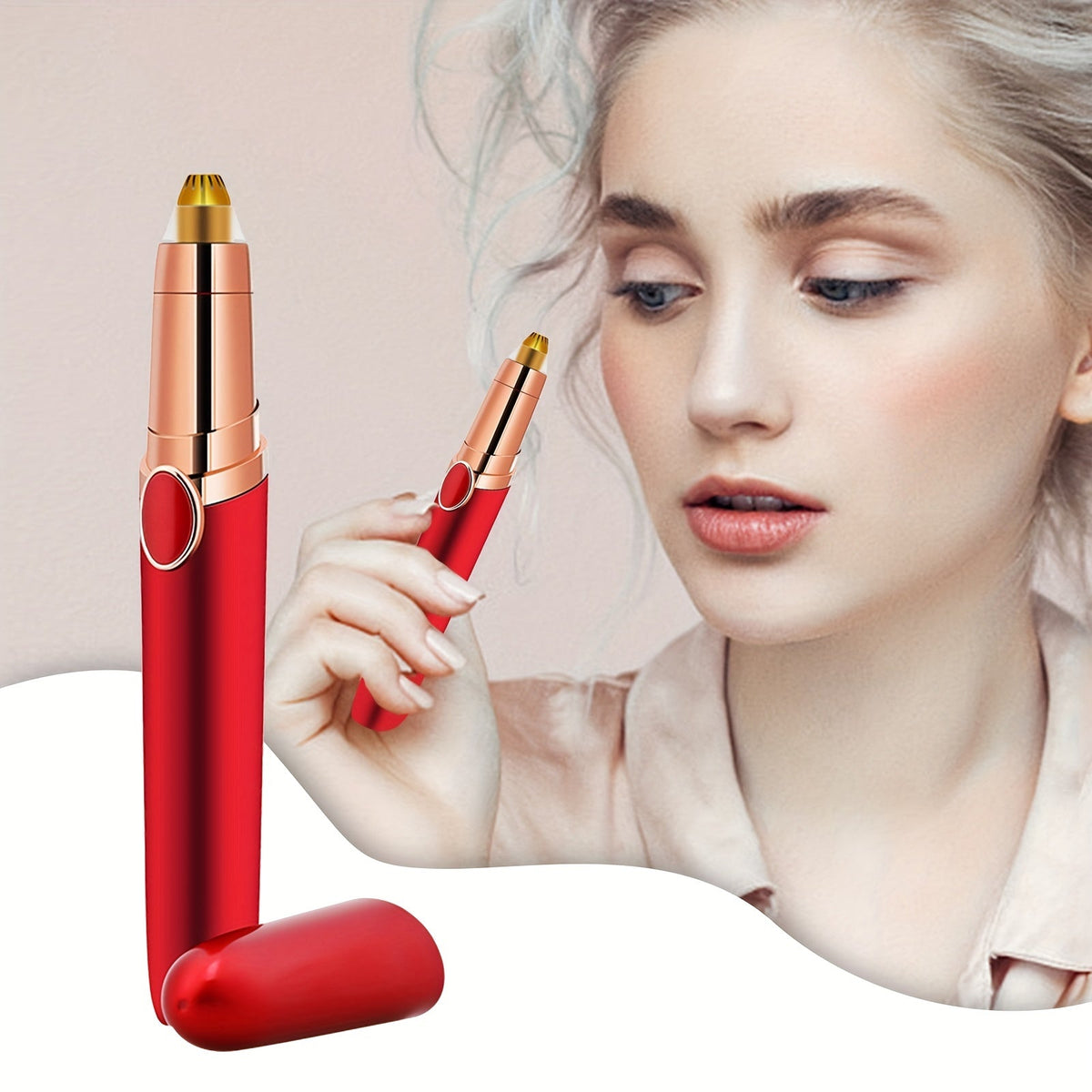 Rechargeable Eyebrow Razor, 1pc