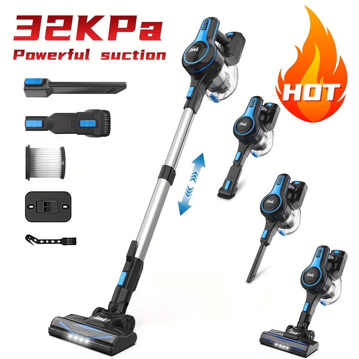 INSE N5 Vacuum Cleaners For Home Cordless