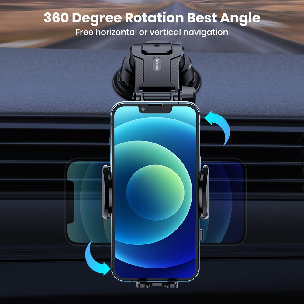 Upgraded Handsfree Car Phone Holder Mount
