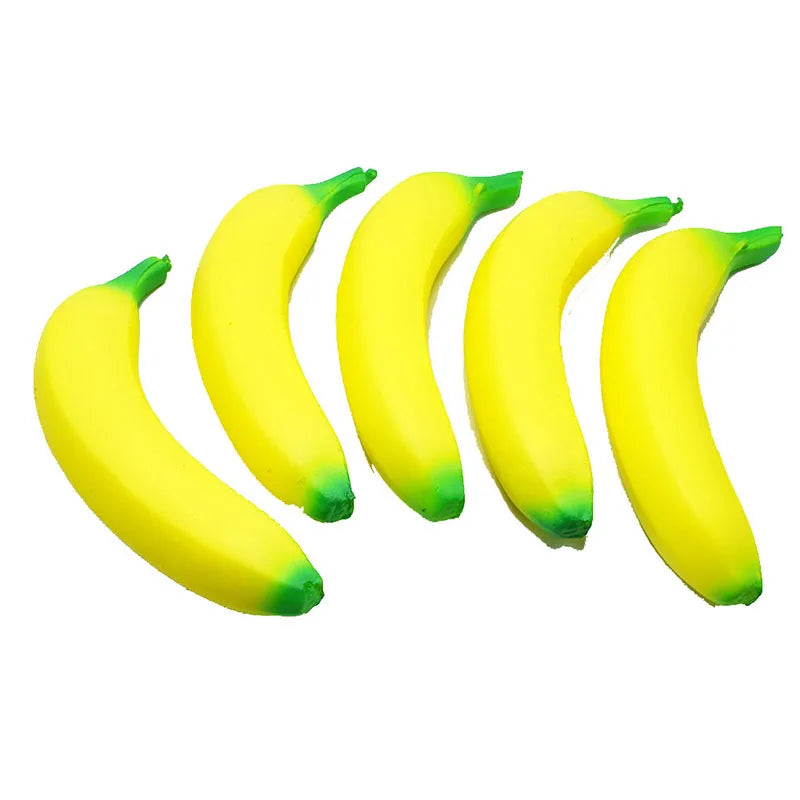 Anti-stress Squishy Banana Toys Slow Rising Jumbo Squishy Fruit Squeeze Toy Funny Stress Reliever Reduce Pressure Prop
