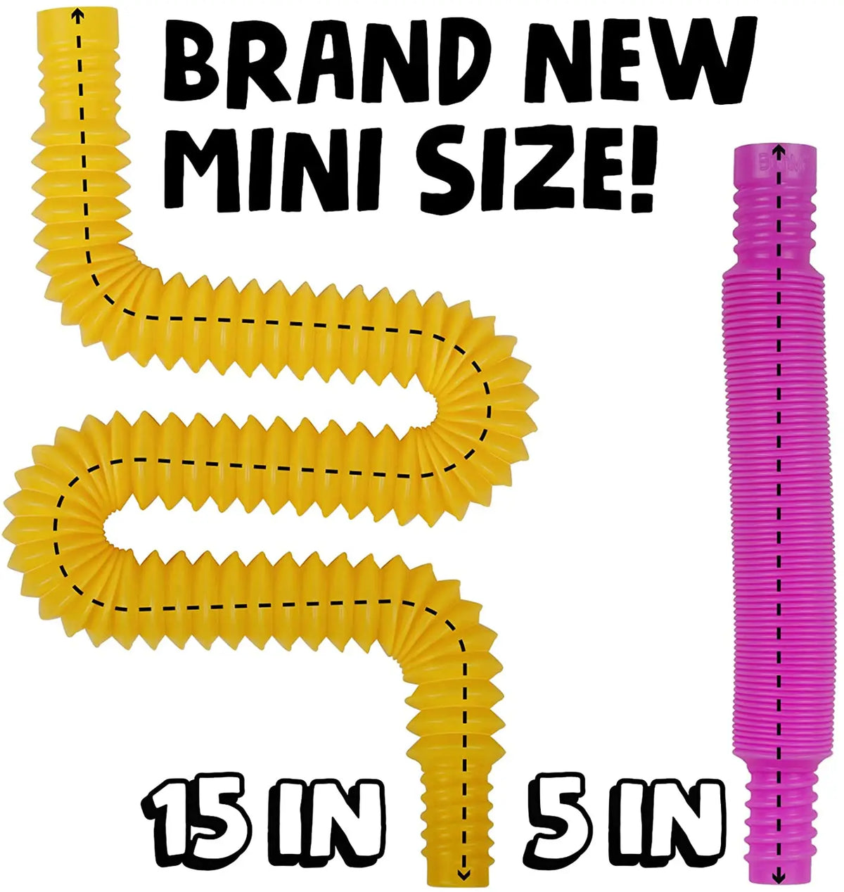 4 Pack Mini Pop Tube Sensory Fidget Toy Colorful Heavy-Duty for Construction Building Educational Toys for Stress Autism ADHD