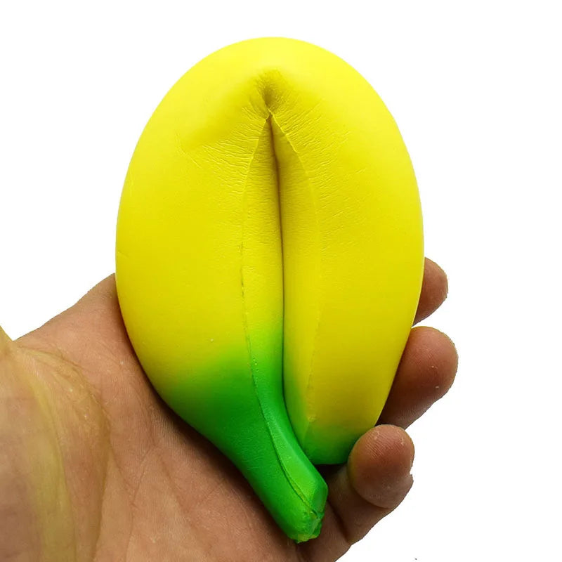 Anti-stress Squishy Banana Toys Slow Rising Jumbo Squishy Fruit Squeeze Toy Funny Stress Reliever Reduce Pressure Prop