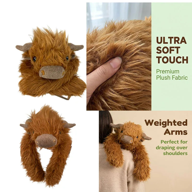 50/60/65cm Long Arm Stuffed Animal Arm Weighted Soft Plush Pillow Raccoon Koala Bear Sloth Dinosaur Gift for Boys and Girls