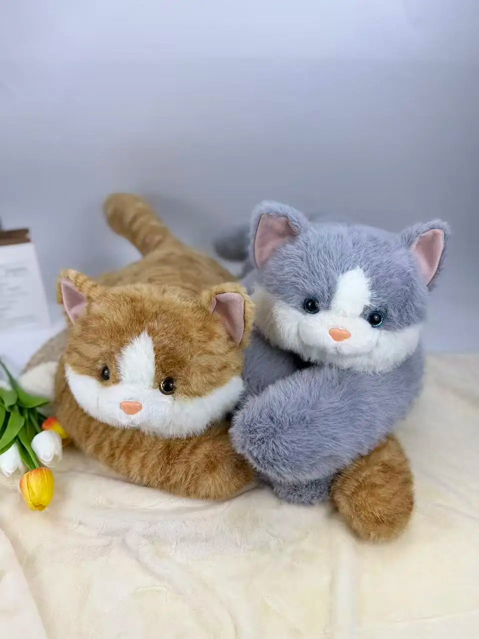 50/60/65cm Long Arm Stuffed Animal Arm Weighted Soft Plush Pillow Raccoon Koala Bear Sloth Dinosaur Gift for Boys and Girls