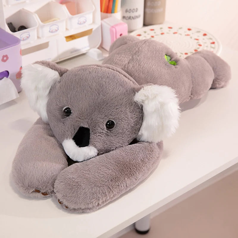 50/60/65cm Long Arm Stuffed Animal Arm Weighted Soft Plush Pillow Raccoon Koala Bear Sloth Dinosaur Gift for Boys and Girls