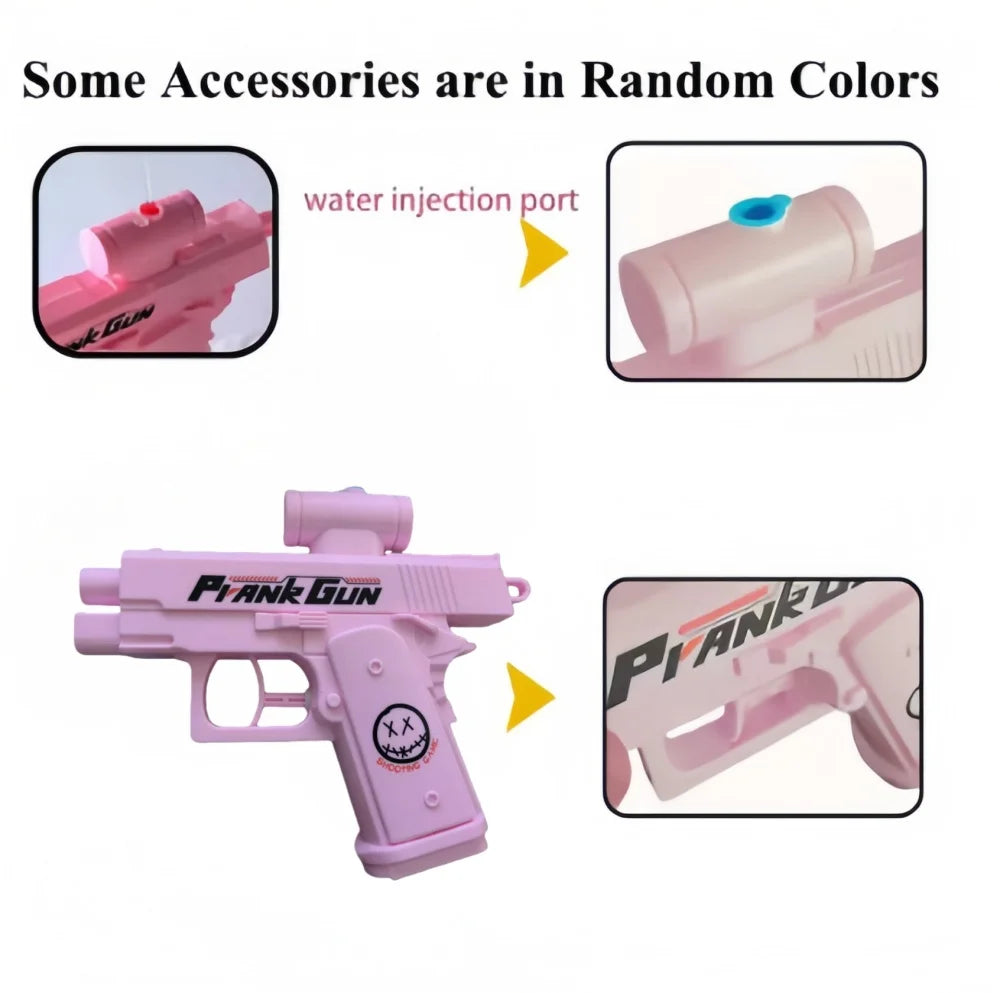 Two-Way Water Gun Prank Water Gun Toy Stress Relief Small Pistol Game Outdoor Indoor Adult Child Interaction Shoot Gift 2 Style