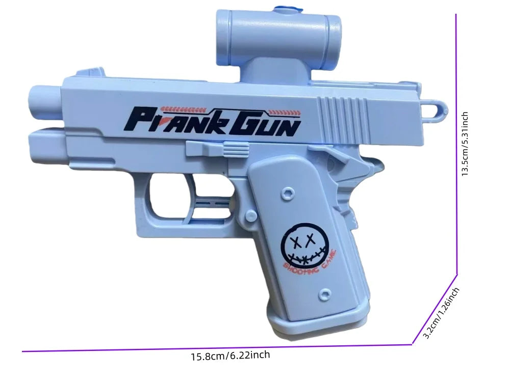 Two-Way Water Gun Prank Water Gun Toy Stress Relief Small Pistol Game Outdoor Indoor Adult Child Interaction Shoot Gift 2 Style
