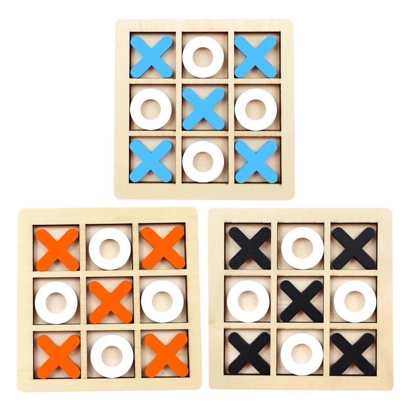 Montessori Play Game Wooden Toy Mini Chess Interaction Puzzle Training Brain Learing Early Educational Toys For Children Kids