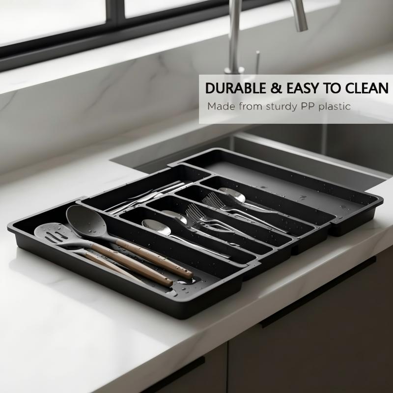 Extendable Kitchen Cutlery Storage Organizer