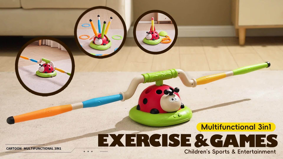 3-in-1 Ladybug Motor Exercise Machine