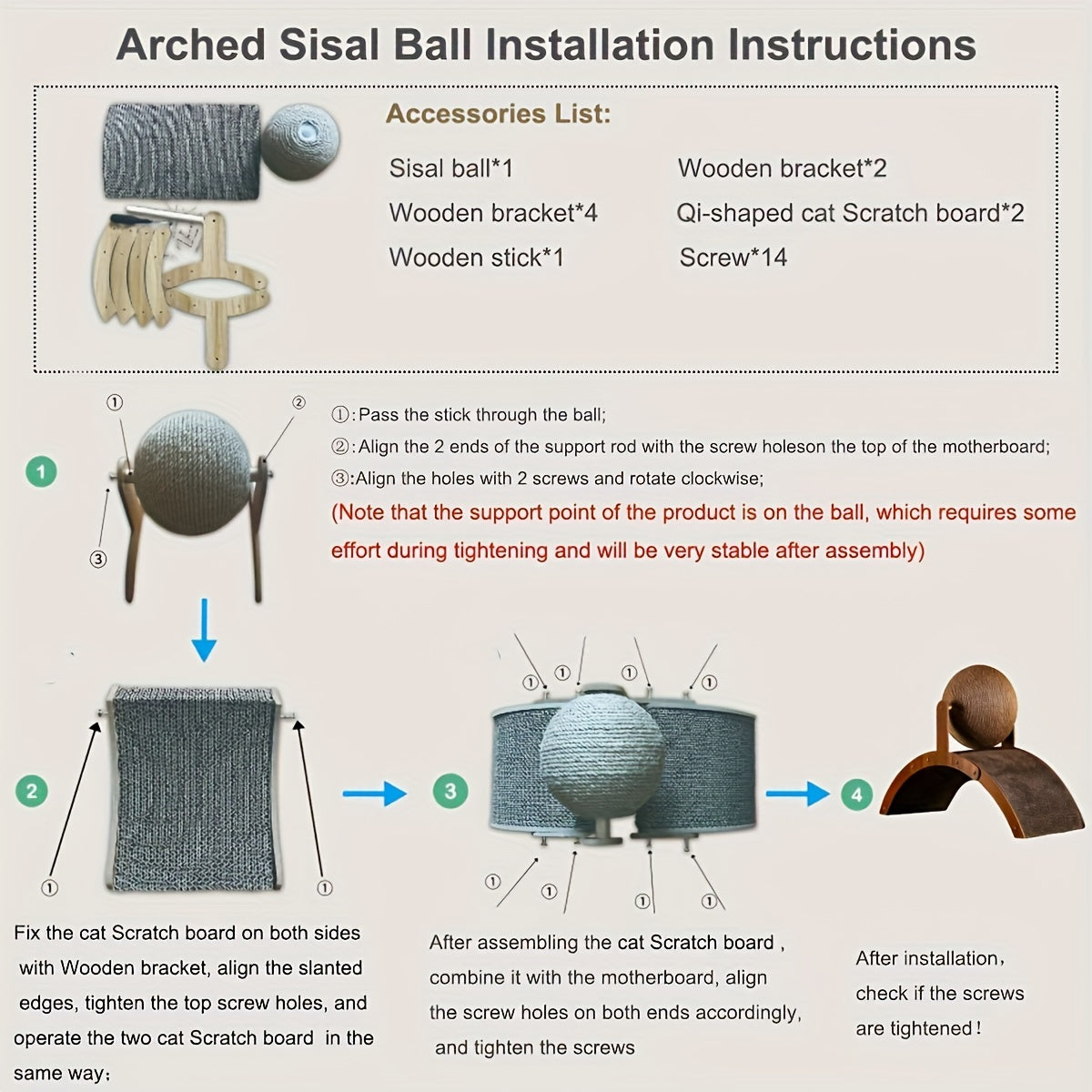 Cat Scratching Ball