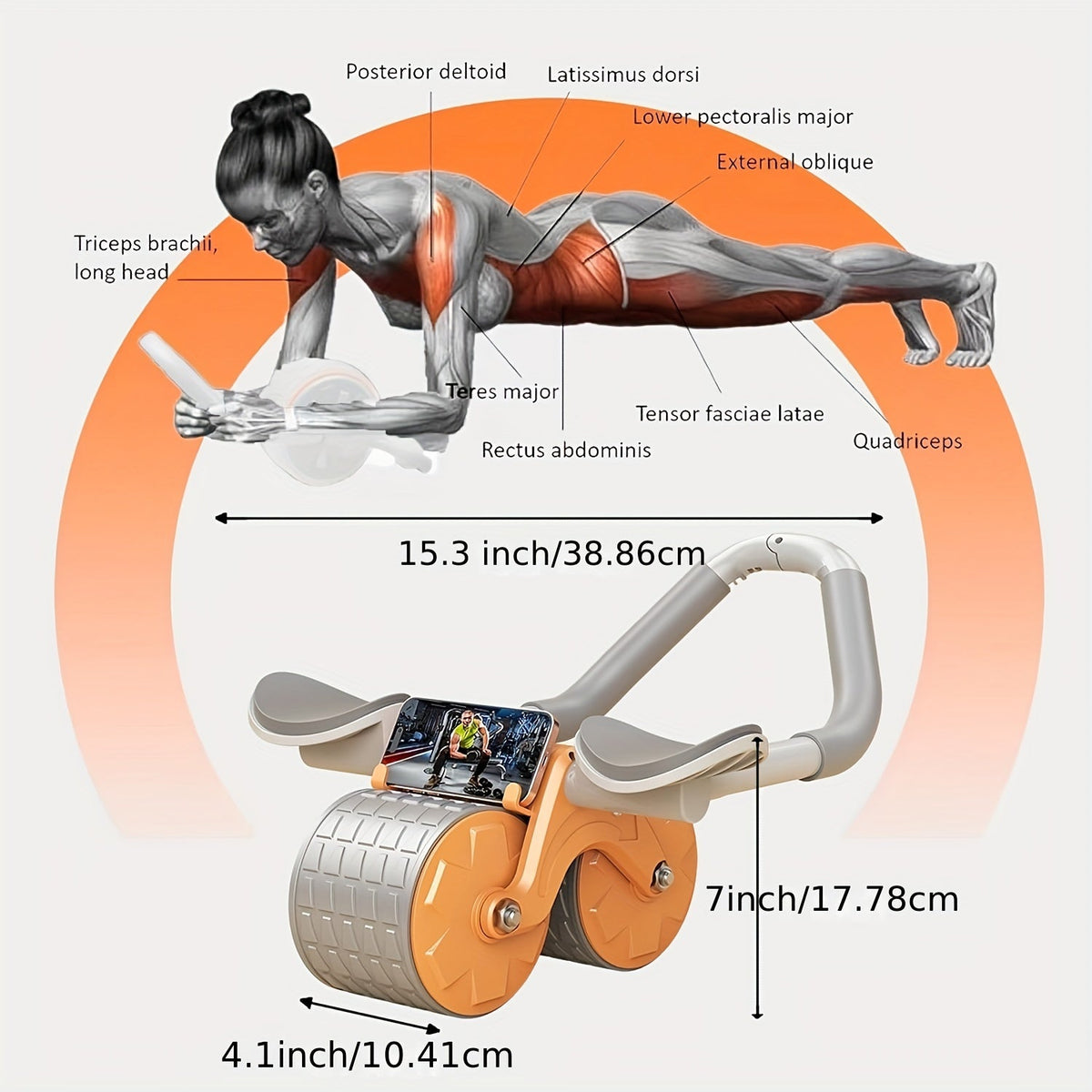 Ab Roller Core Muscle Roller