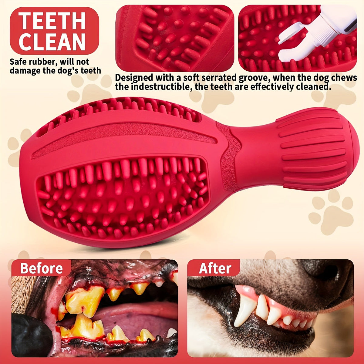 Interactive Bowling Ball Dog Chew Toy