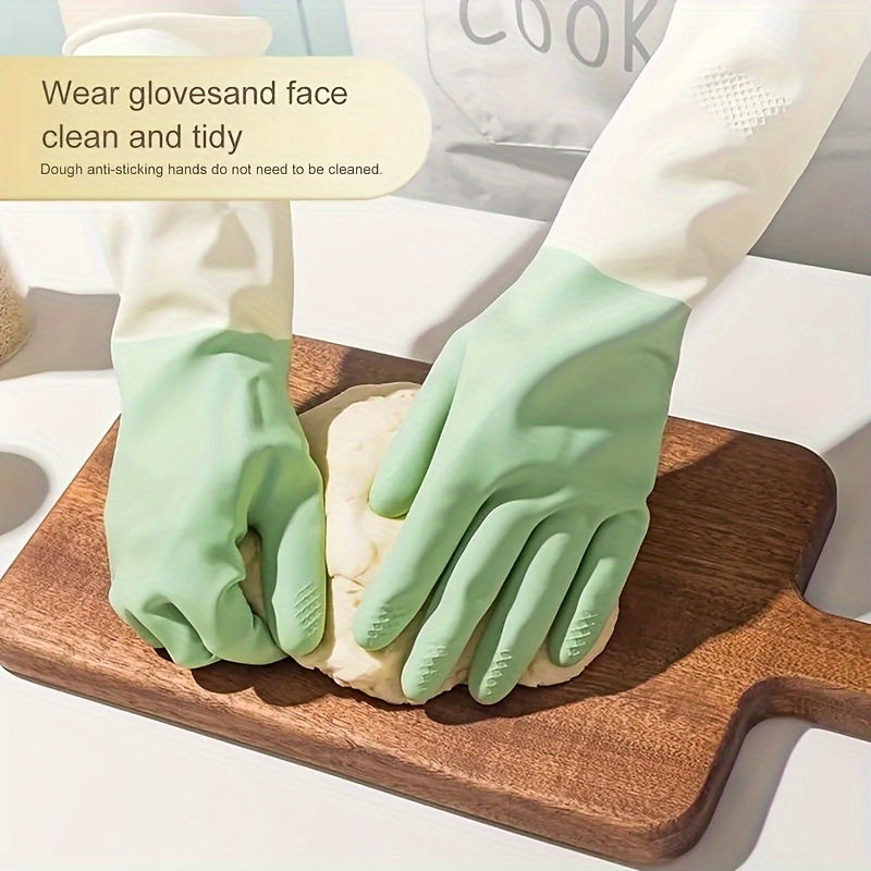 3 Pairs Waterproof Latex Kitchen Gloves