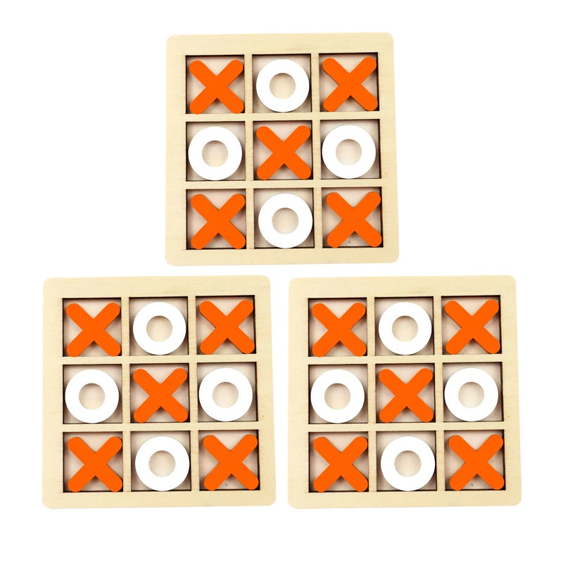 Montessori Play Game Wooden Toy Mini Chess Interaction Puzzle Training Brain Learing Early Educational Toys For Children Kids