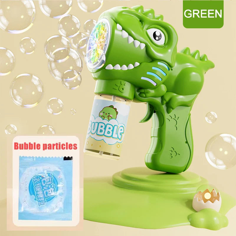 Fully Automatic Bubble Gun Rocket Bubbles Machine Automatic Blower with Bubble Liquid Toy for Kids Beach Outdoor Bubble Gifts