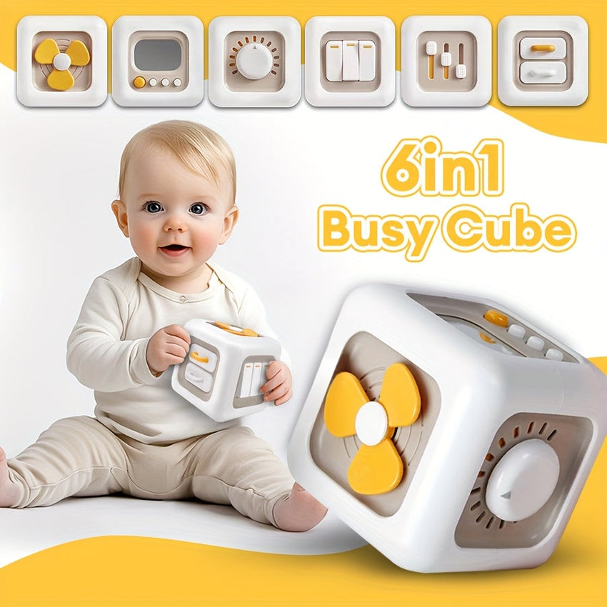 6-Sided Busy Cube for Kids