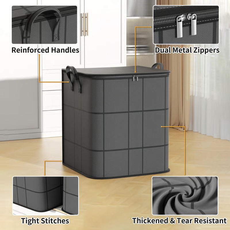 3-Pack Large Clothes Storage Bags with Reinforced Handles